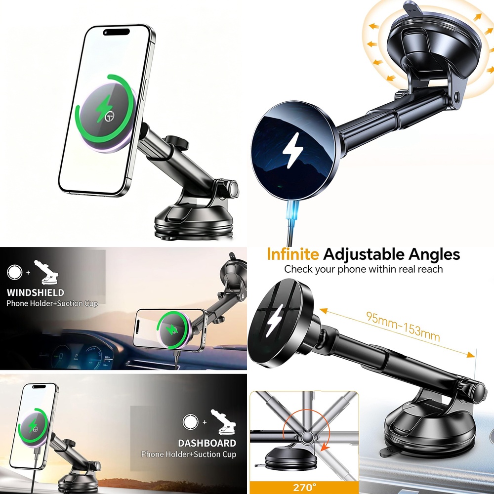 Magnetic Wireless Car Charger  - Phone Accessories Trending Products recensione e prezzo