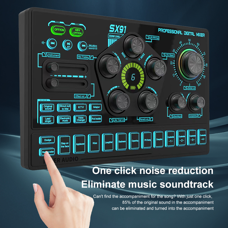 SX91 48V Audio Mixer with Voic - Gaming Controller Phone recensione e prezzo