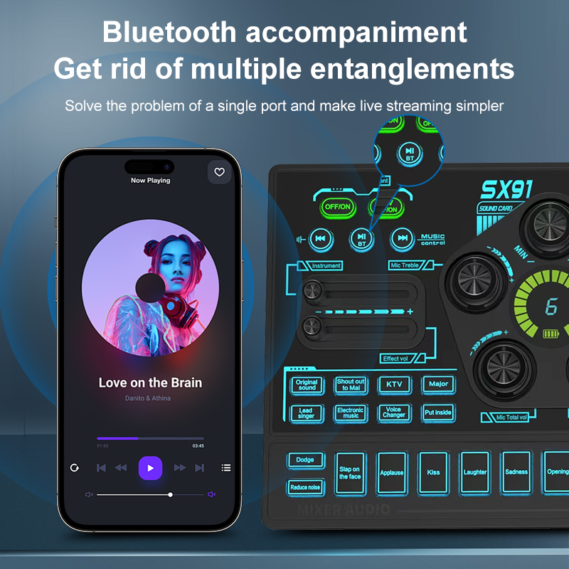 SX91 48V Audio Mixer with Voic - Gaming Controller Phone recensione e prezzo