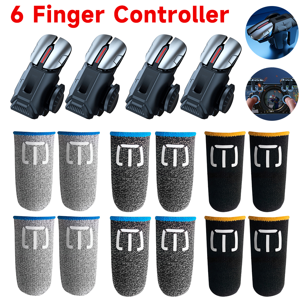 2pcs 6 Finger Gaming Trigger f - Gaming Controller Phone recensione e prezzo